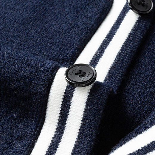 罗蒙男士春秋时尚针织衫男外套百搭休闲舒适通勤男士针织开衫男外套 商品图6