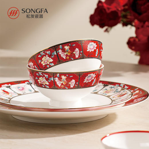 32头锦绣家园骨瓷餐具 商品图5