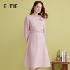 EITIE爱特爱气质优雅小香风粉色收腰假两件a字连衣裙2025春季新款A2507521 商品缩略图0