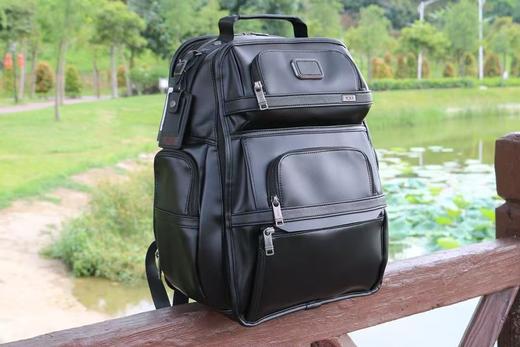 TUM1进口纳帕牛皮男士商务旅行双肩背包 商品图3