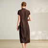 TANGY Collection/2025天意精品春季新品中国风女士莨绸连衣裙L251803 商品缩略图2