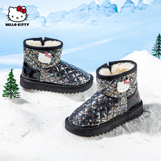 HELLO KITTY凯蒂猫冬季儿童棉靴26-37 K4546829 商品图2