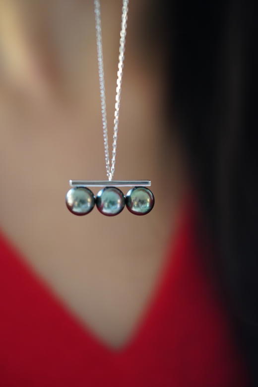 大溪地项链「三珠平衡」 商品图3