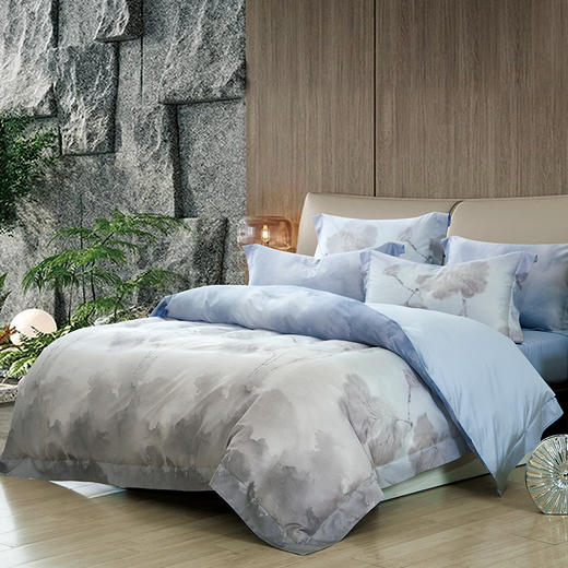 鑫缘 天丝棉数码印花四件套 DXC5418 商品图1