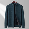 【加绒加厚】罗蒙男士冬季仿羊绒夹克男士外套加绒外套男毛衣外套 商品缩略图1