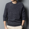 【100绵羊毛】罗蒙男士经典纯色羊毛衫男圆领男士羊毛衫舒适保暖毛衣男 商品缩略图4
