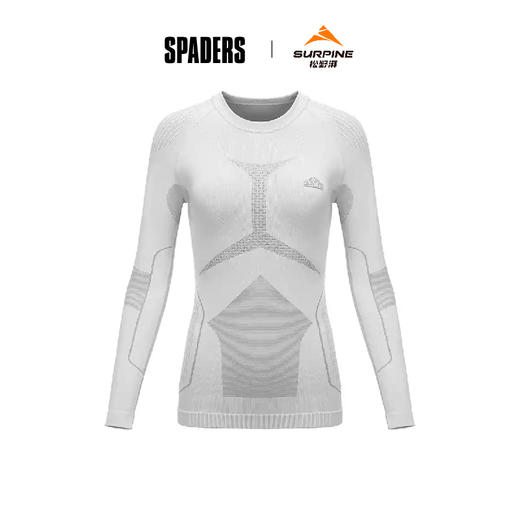 24/26SURPINE保暖透气功能衣 女上衣 浅灰 商品图0