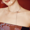 ZEGL明星同款设计师本命年红色小灵蛇项链女一款多戴长款毛衣链 商品缩略图4