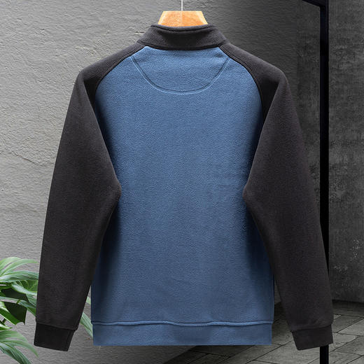 【双面奥利绒】罗蒙男士秋冬百搭加绒外套时尚休闲摇粒绒外套男夹克 商品图5