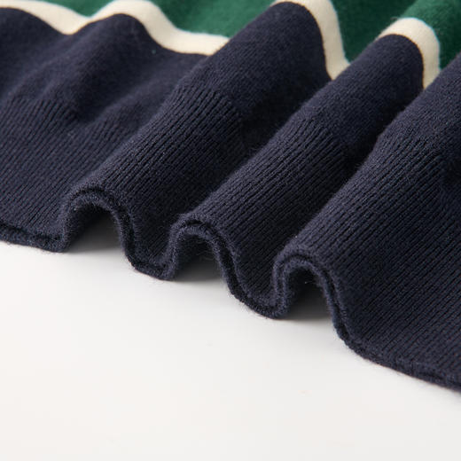 罗蒙男士针织衫撞色横条毛衣柔软细腻亲肤打底衫男士针织衫毛衣男 商品图4