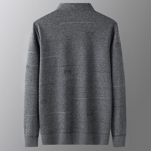 罗蒙男士秋冬假两件针织衫长袖polo衫时尚百搭男衬衫男上衣内搭 商品图3