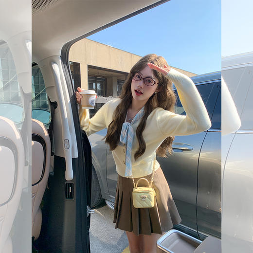 【169元任选2件】最后一波现货！蝴蝶结系带毛织衫 商品图2