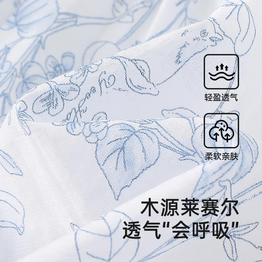 【商场同款】英氏女童连衣裙夏季短袖满印绣花小女孩裙子2025新款 商品图1