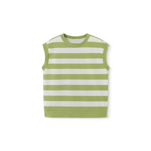 【商场同款】英氏儿童背心夏季无袖透气休闲男童条纹背心2025新款 商品图4