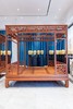 红桥红  家具严选  缅甸花梨(大果紫檀） 【定制款 艾克款六柱四簇云纹架子床】 商品缩略图0