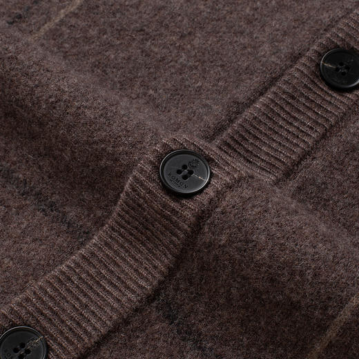 【100羊毛】罗蒙秋冬羊毛衫男加厚针织衫男开衫外套男保暖男士羊毛衫 商品图5