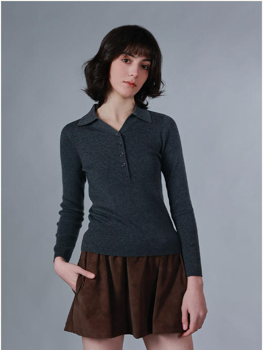 callisto绵羊毛混纺女士毛衣 商品图0