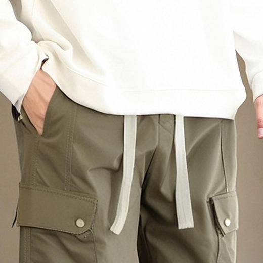 【多口袋】罗蒙男士户外工装裤男裤舒适休闲裤男士运动裤子男束脚裤卫裤 商品图5