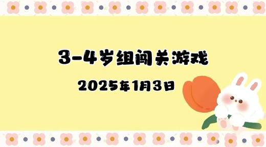 2025.1.3 3-4岁组亲子闯关游戏 商品图0
