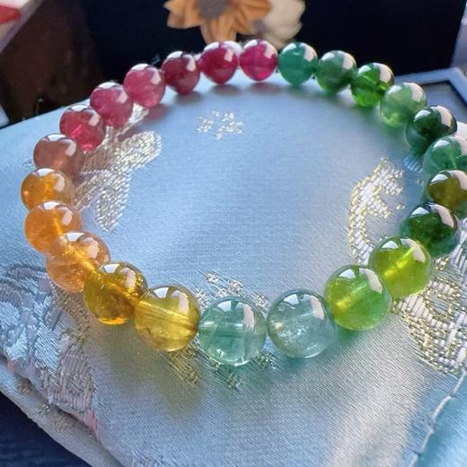 7mm-8mm单圈彩虹碧玺手串 商品图1