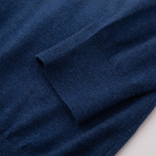 【含羊毛蚕丝】罗蒙秋冬款男士时尚渐变毛衣男百搭休闲针织衫男 商品图7