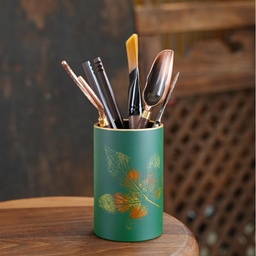 漆器茶道/秋实茶台泡茶工具电木大漆工艺套装茶桌摆件 商品图1