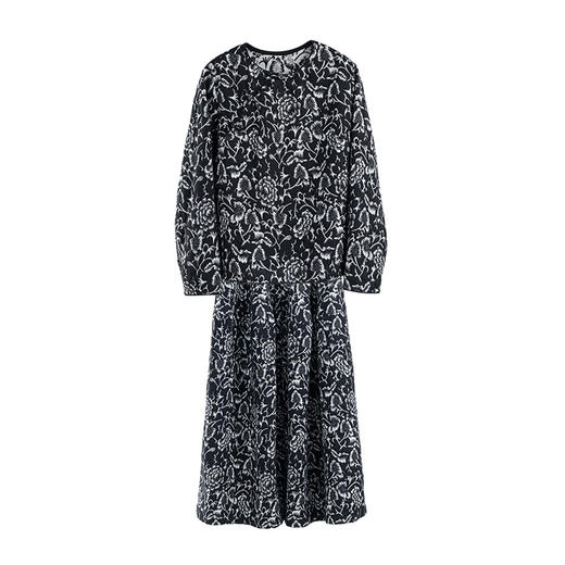 绽放003-004朵/提花复合双层棉新中式斜襟长袖衬衫宽松阔腿裤套装 商品图4