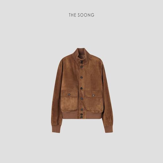 THESOONG"古着老钱"100%羊皮柔软有型肌理感皮衣外套HBPY4448 商品图0