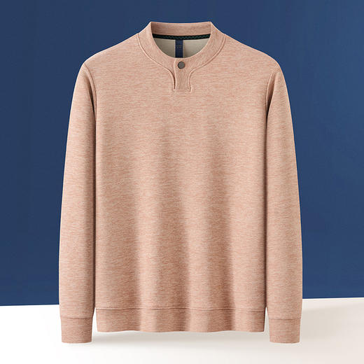 【含羊毛蚕丝】罗蒙男士秋冬款休闲时尚毛衣男针织衫百搭通勤套头毛衣卫衣 商品图1