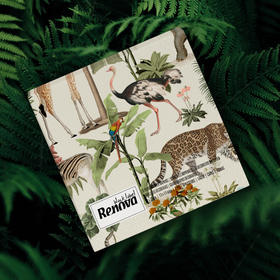 RENOVA野生动物黑标餐巾纸/118029 原生木浆20张/包 3层