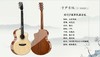 子尹吉他 云桃亮光面单吉他 亮光云杉木面单板 桃花心木背侧合板 进阶级 商品缩略图0