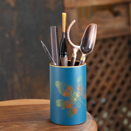 漆器茶道/秋实茶台泡茶工具电木大漆工艺套装茶桌摆件 商品图2