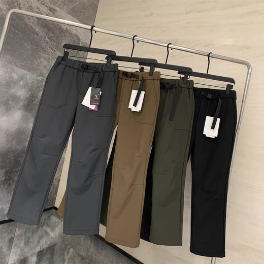 户外软壳！2024秋冬格纹梭织锁温保暖机能腰带伞兵休闲裤男款！ 商品图1