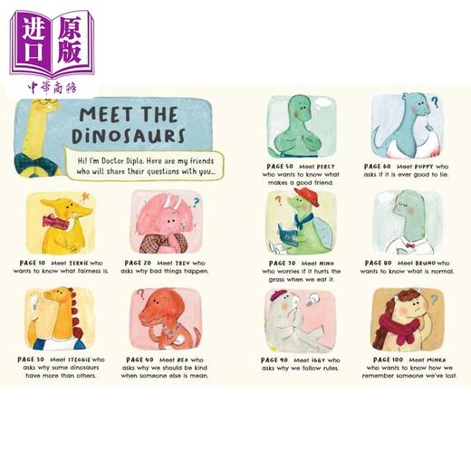 【中商原版】小恐龙大问题 10个待人处世的故事 Little Dinosaurs Big Questions 10 Thoughtful Stories 英文原版 儿童读物 商品图1