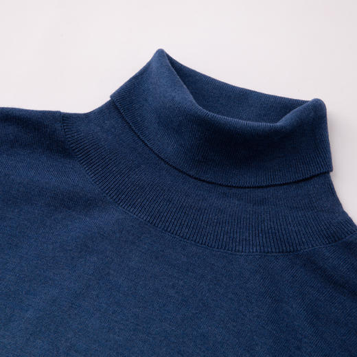 【含羊毛蚕丝】罗蒙秋冬款男士时尚渐变毛衣男百搭休闲针织衫男 商品图6