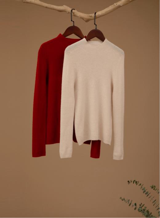 安然无缝半高领打底衫 商品图0