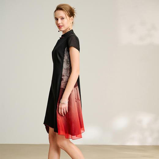 TANGY Collection/2025天意精品春季新品中国风女士莨绸连衣裙 商品图1