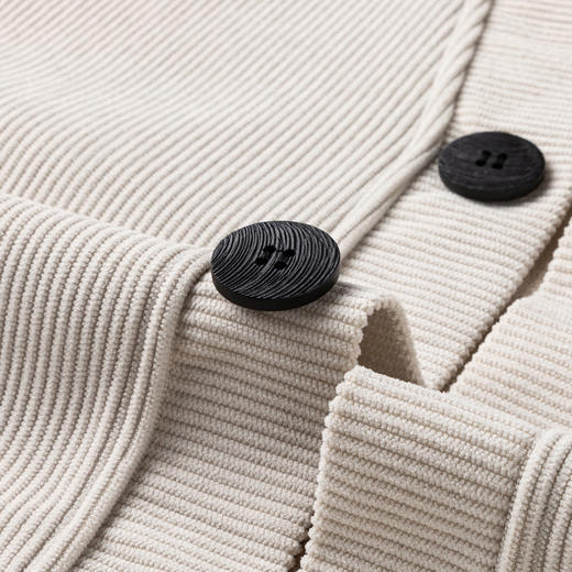 【灯芯绒】罗蒙男士大口袋加绒外套男秋冬保暖针织开衫男士外套加绒卫衣男 商品图6