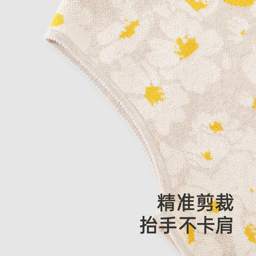 【高定系列】英氏儿童背心春夏季山羊绒圆领女童羊绒背心2025新款 商品图2