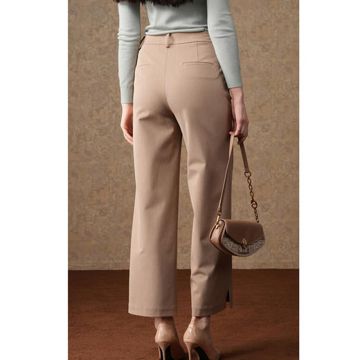 乔万尼秋冬新款阔腿裤简约通勤长裤ET3F621 商品图4