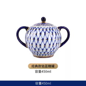 俄皇LOMONOSOV钴蓝茶瓷器礼盒