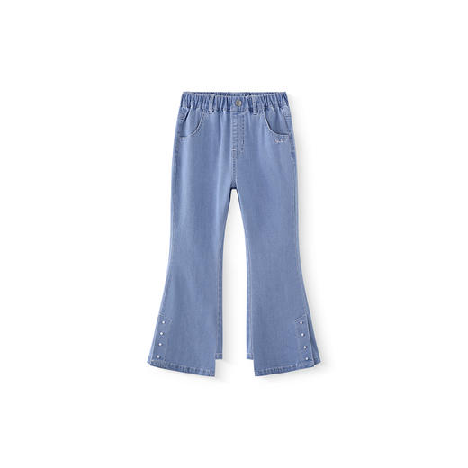 【商场同款】英氏儿童裤子夏季时尚女童牛仔裤中大童2025新款长裤 商品图4