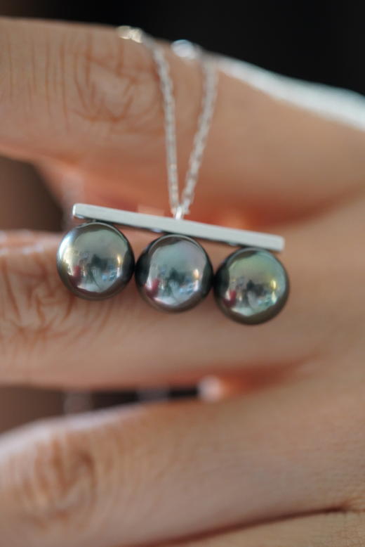 大溪地项链「三珠平衡」 商品图5