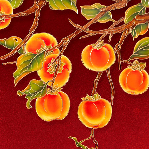 柿柿如意 铜雕艺术画 商品图2