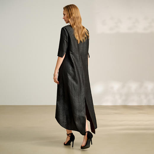 TANGY Collection/2025天意精品春季新品中国风女士莨绸连衣裙 商品图2