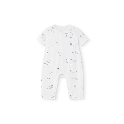 【商场同款】英氏婴儿衣服夏季轻薄透气新生儿连体衣抗菌2025新款 商品图4