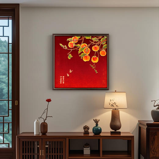 柿柿如意 铜雕艺术画 商品图7