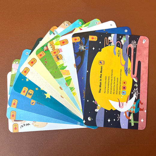 点读版鹅妈妈童谣卡26张0-4岁儿童英文读物图书欧美经典童谣绘本 商品图3