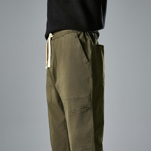 罗蒙纯色简约男士休闲裤保暖百搭舒适休闲裤男亲肤透气潮流裤子男 商品图7