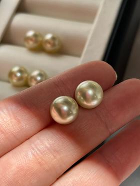 9mm-10mm金珠裸珠一对